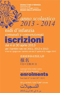 ISCRIZIONI Nidi d'infanzia comunali e convenzionati - anno scolastico 2013-2014